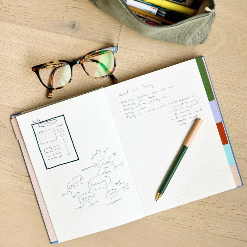 Kikkerland Divider Notebook with Ruler image number 3