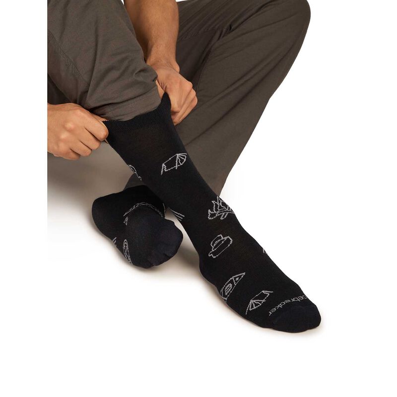 Icebreaker M Merino Lifestyle Ultralight Crew Camp Essentials image number 3