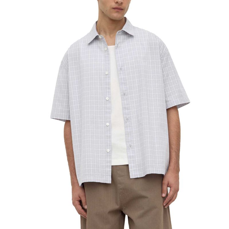 Assembly Label Jules Check Short Sleeve Shirt Cloud/Antique White image number 0
