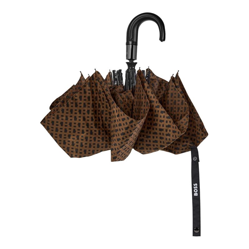 Hugo Boss Pocket Umbrella Monogramme Camel image number 3
