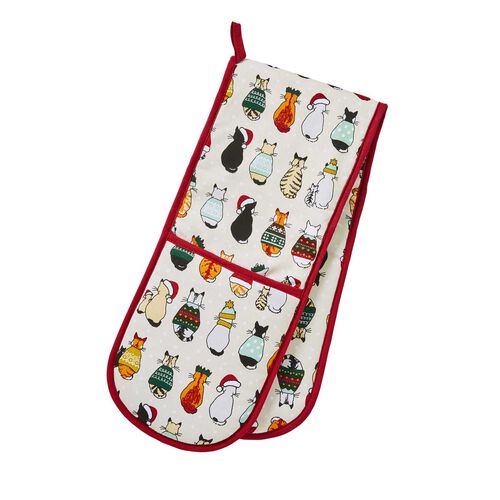 Ulster Weavers Christmas Cats In Waiting Double Glove
