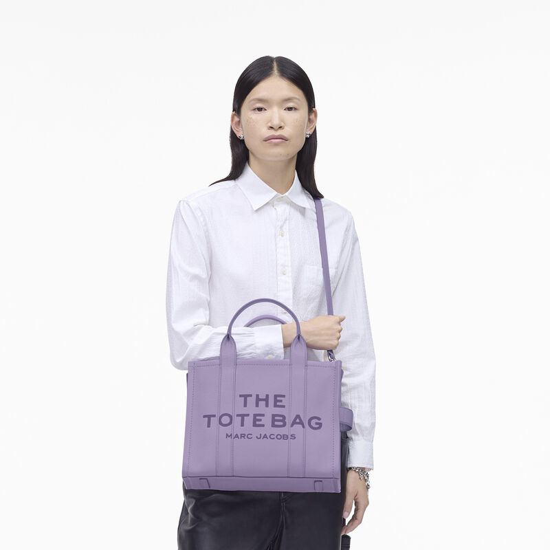 MARC JACOBS The Leather Medium Tote Bag image number 3