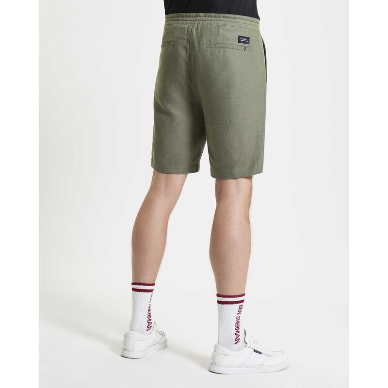 Ben Sherman Linen Cotton Drawcord Shorts image number 1