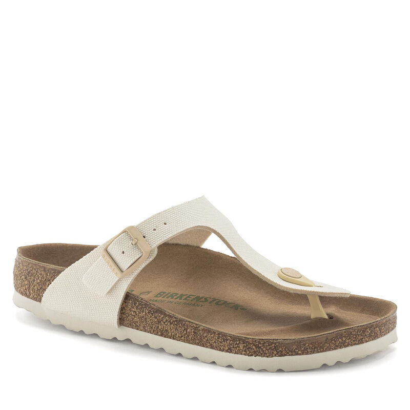 Birkenstock Gizeh Canvas Vegan Eggshell Regular Width Sandal image number 0