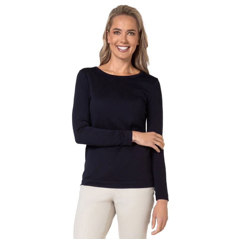 B Merino Crewneck Jersey image number 16