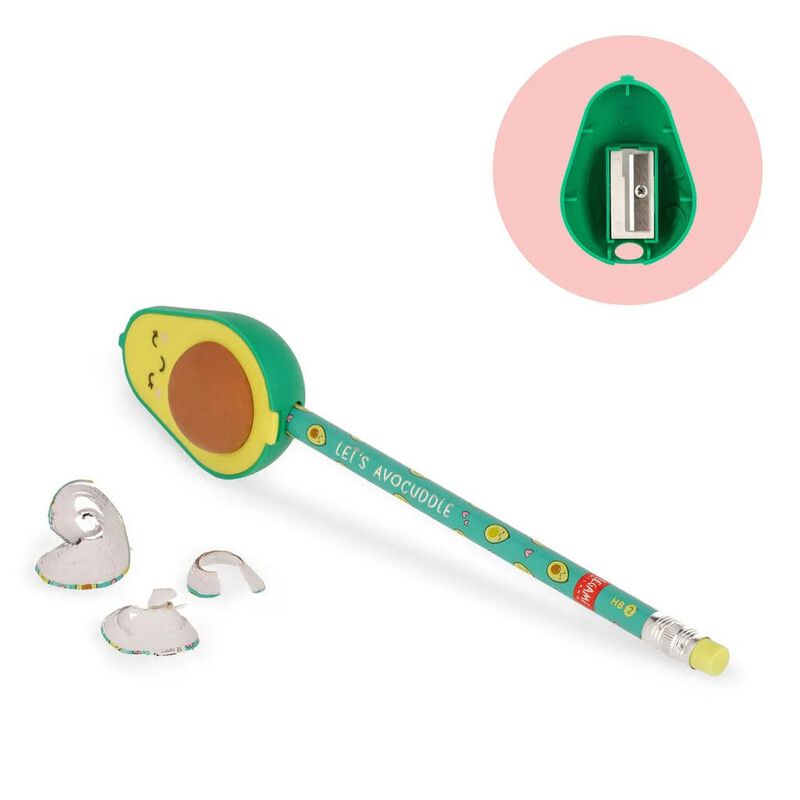 Legami Pencil Sharpener with Eraser - Let's Avocuddle image number 2