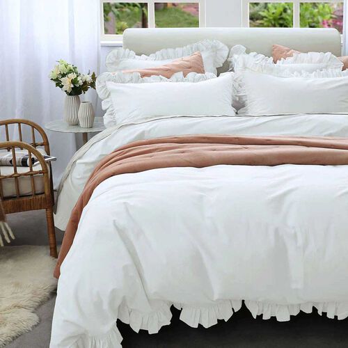 MM Linen Ruffle Duvet Set
