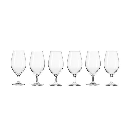 Krosno Harmony Beer Glass 400ml 6Pc Gift Boxed