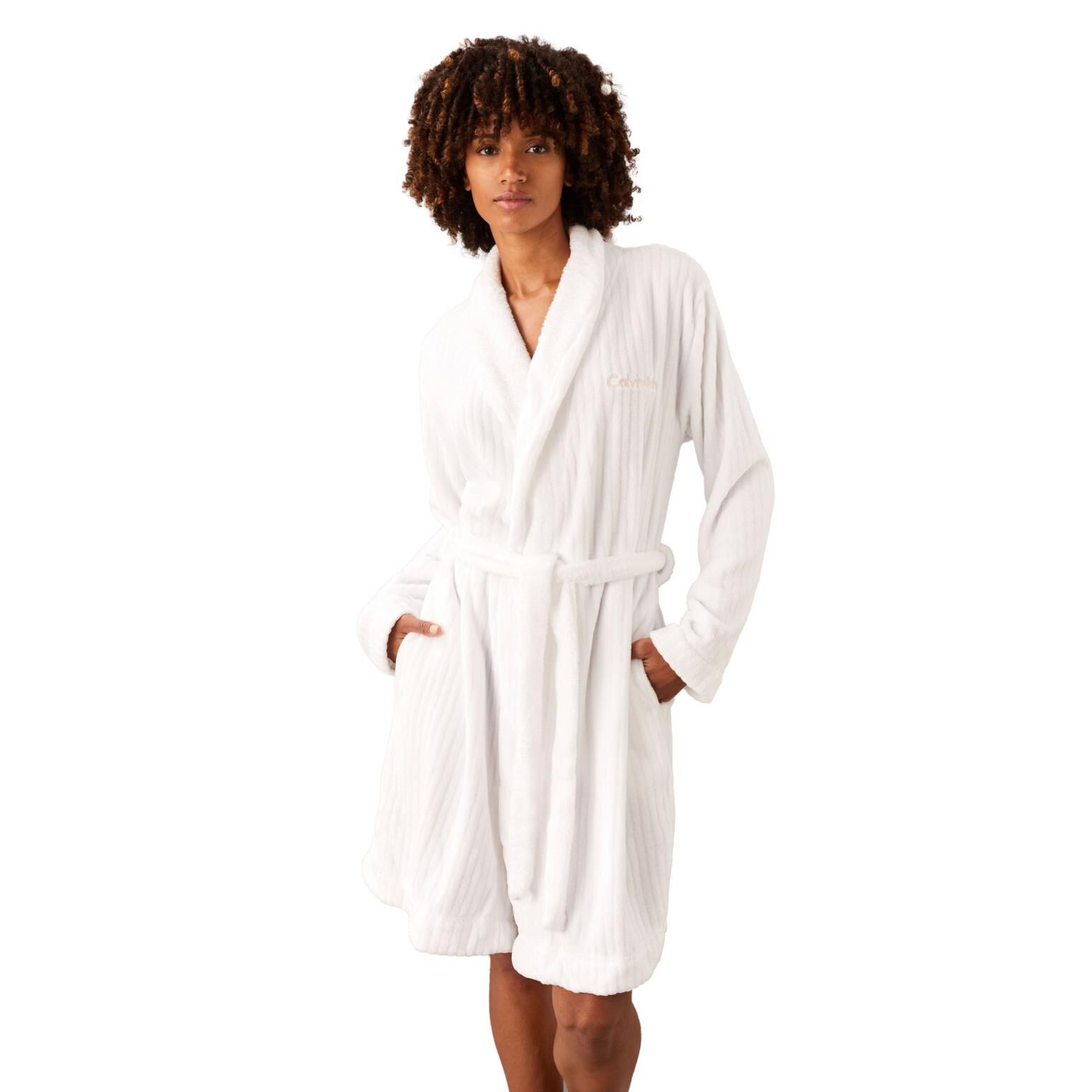 Calvin klein fluffy robe clearance