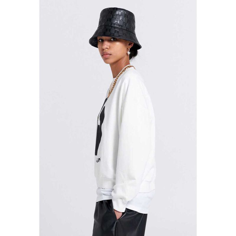 Karen Walker Keep Walkin' Organic Cotton Crewneck Sweatshirt image number 1