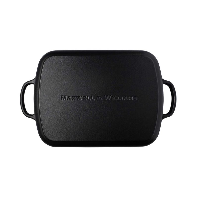 Maxwell & Williams Cast Iron Roaster Black 34x26cm / 5L Gift Boxed image number 1