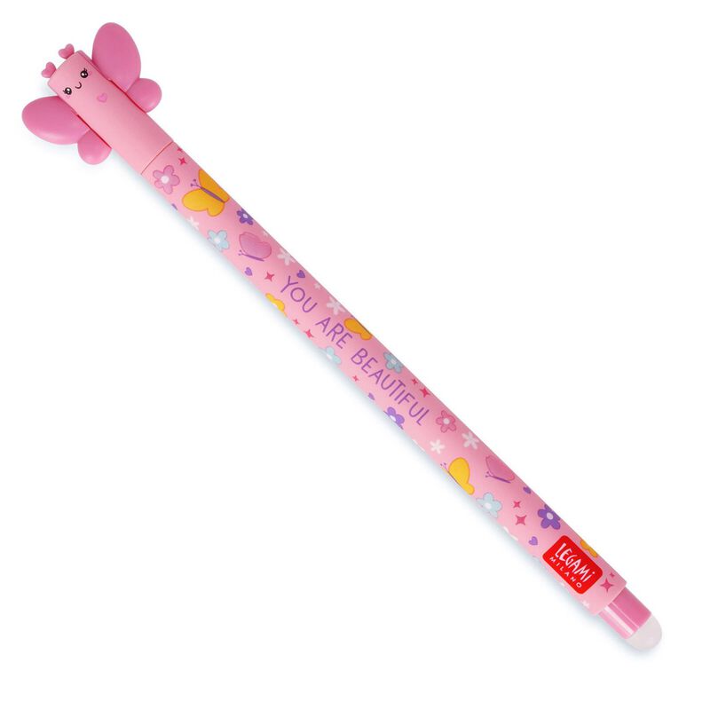 Legami Butterfly Erasable Pen - Pink Ink image number 0
