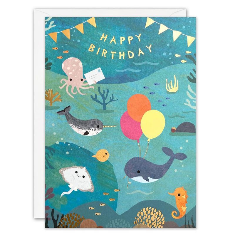 Under The Sea Happy Birthday Card image number 0