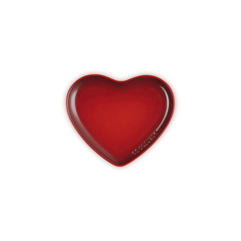 Le Creuset Stoneware Heart Plate 23cm image number 1