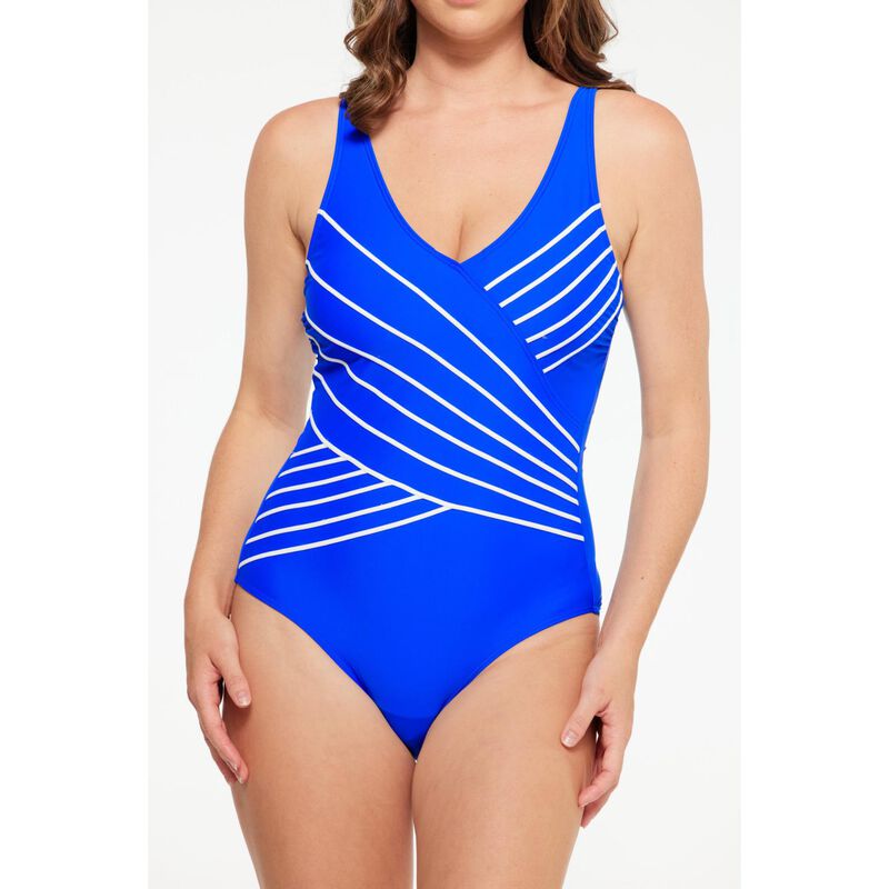 Togs Chlorine Resistant Crossover Binding Swimsuit image number 2