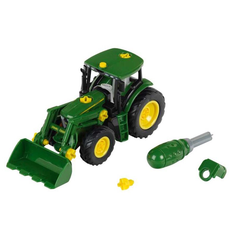 John Deere 1:24 Buildable Tractor with Front Loader image number 0