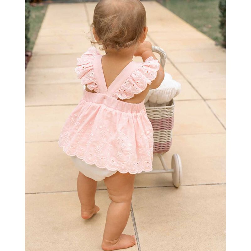 B&eacute;b&eacute; Che LSea Broderie Overlay Bodysuit image number 1