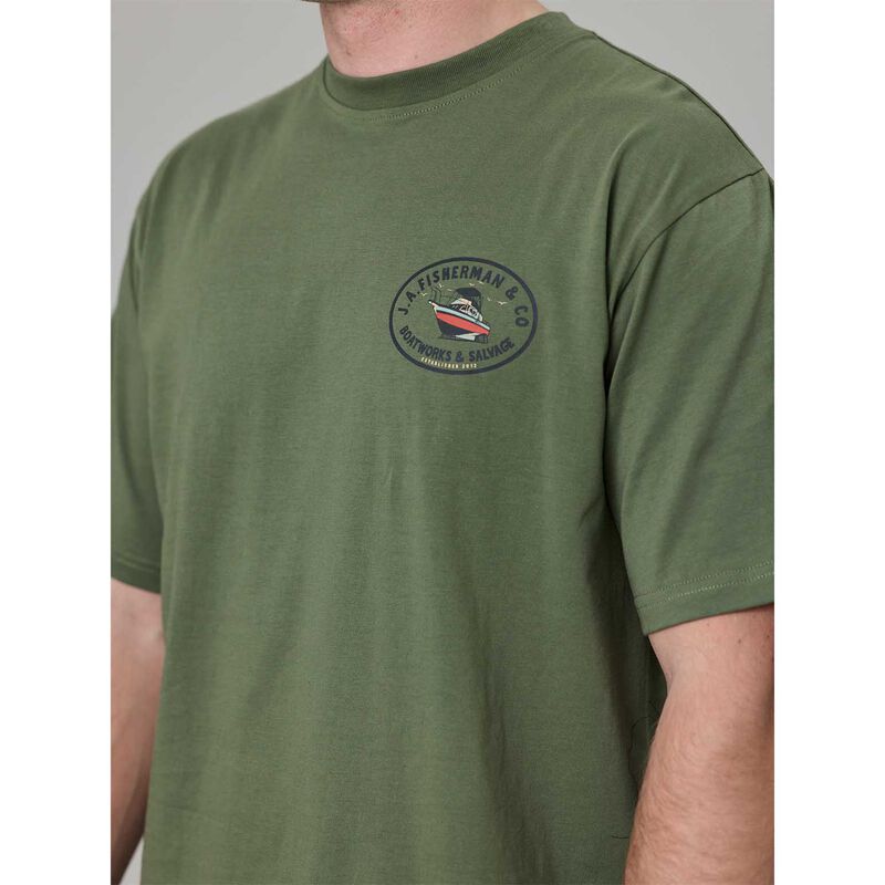 Just Another Fisherman Boatworks & Salvage Sea Tee image number 2