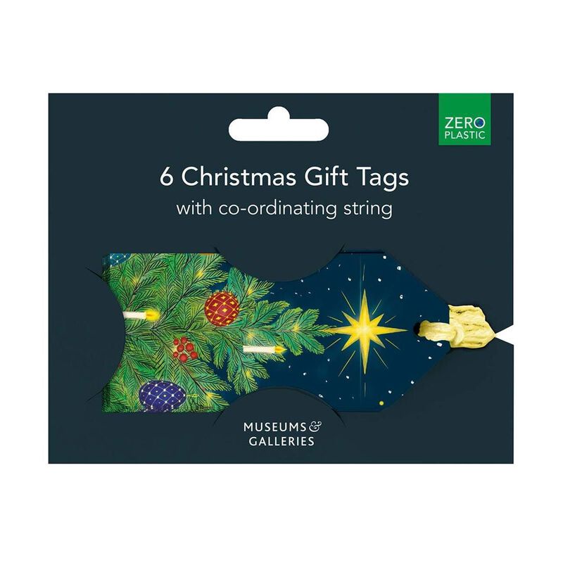Museums & Galleries Celestial Tree Gift Tag Pack of 6 image number 0