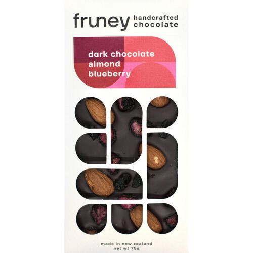 fruney Dark Chocolate, Almonds & Blueberry 75g