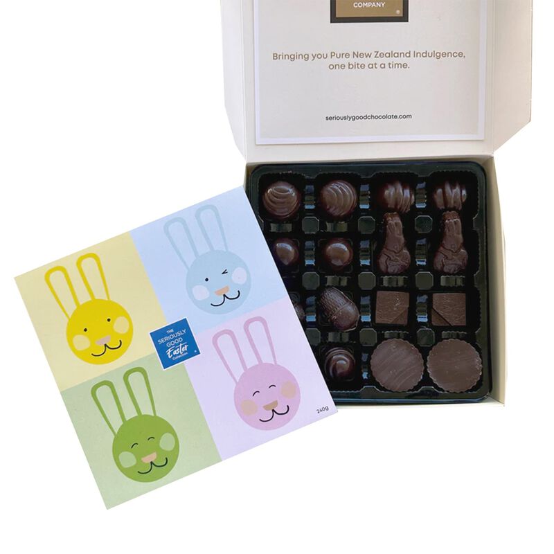 Seriously Good Chocolate Easter Box of 16 - Bunny Print image number 1