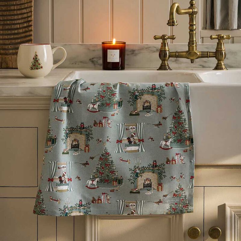 Sophie Allport Cosy Christmas Tea Towel image number 1