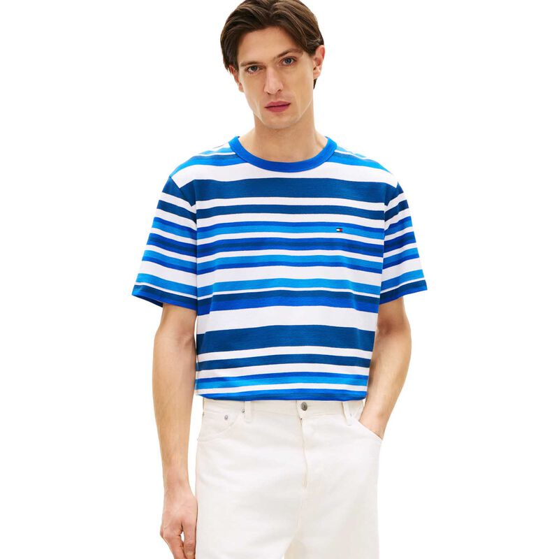 Tommy Hilfiger Stripe Crepe Jersey Relaxed T-Shirt image number 0