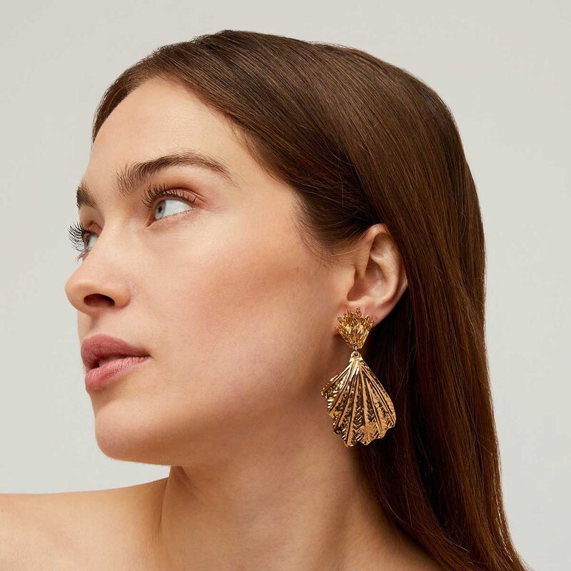 Gas Bijoux Shell Dbl Earrings image number 1