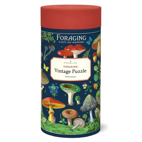 Cavallini Foraging 1000 Piece Vintage Puzzle