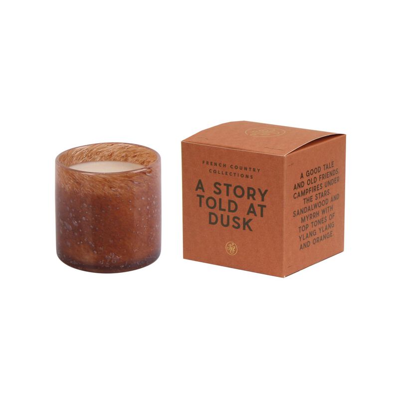 French Country A Story Told at Dusk Glass Candle image number 0