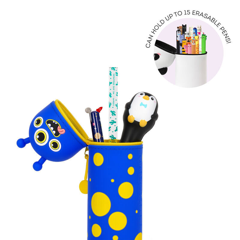 Legami Kawaii 2-In-1 Soft Silicone Monster Pencil Case image number 1