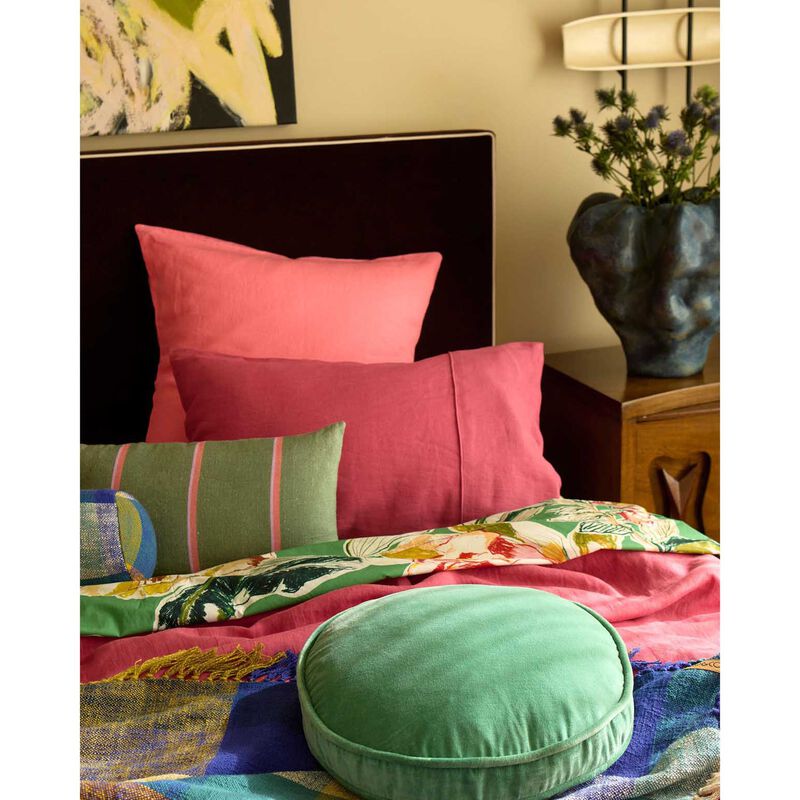 Kip&Co Pistachio Velvet Pea Cushion image number 2