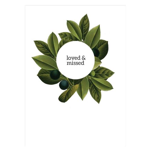 Poppy Card - Loved And Missed
