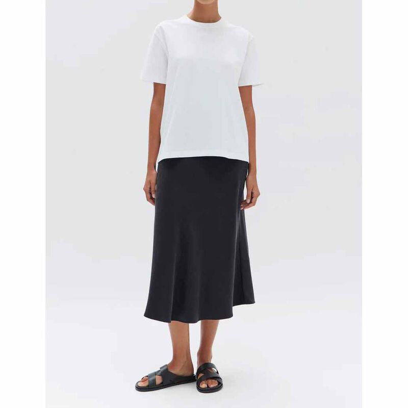 Assembly Label Womens Organic Base Tee White image number 3