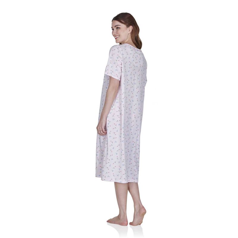 La Marquise Flower Leaf Jersey Short Sleeve Nightdress image number 4