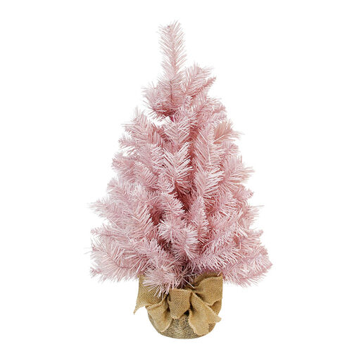 Pink Table Top Tree with Burlap Base 60cm
