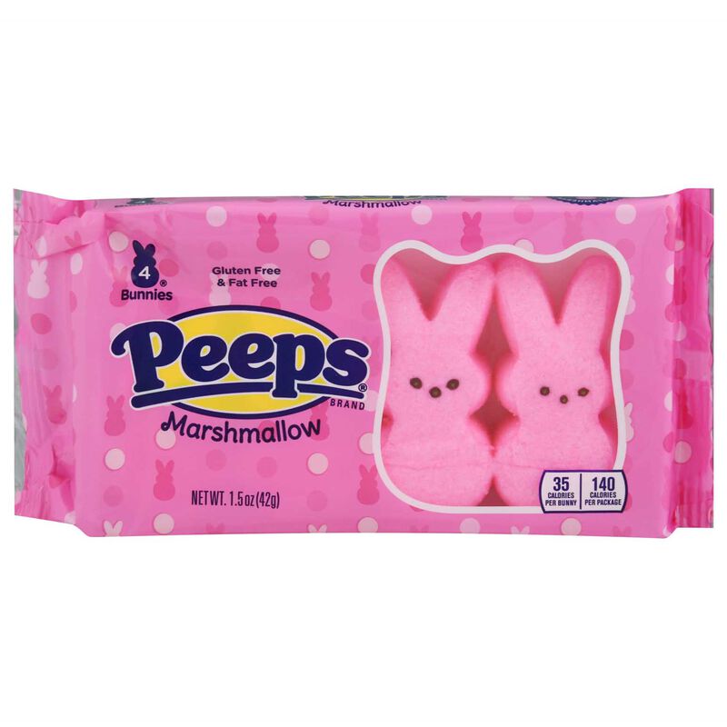 Peeps&reg; 4Pc Pink Marshmallow Bunnies image number 0