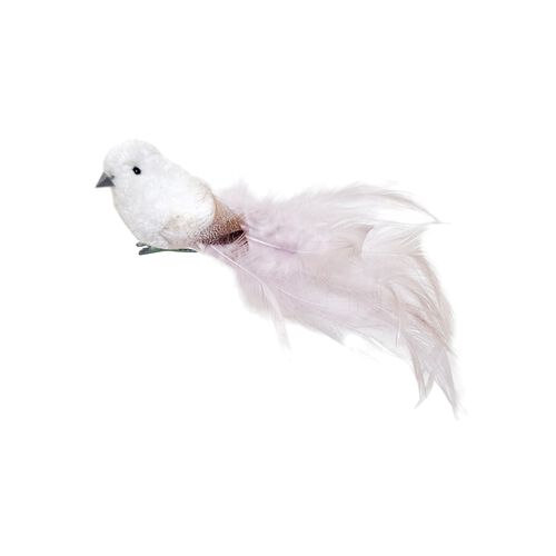 Medium Velvet Bird Cream 15cm