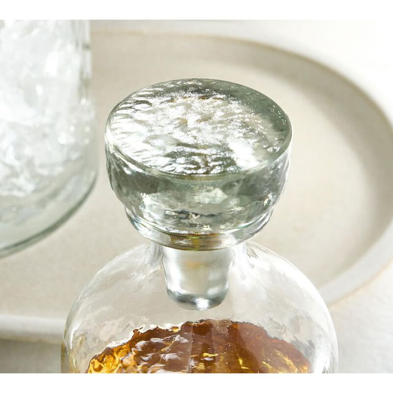 Pottery Barn Hammered Glass Decanter image number 1