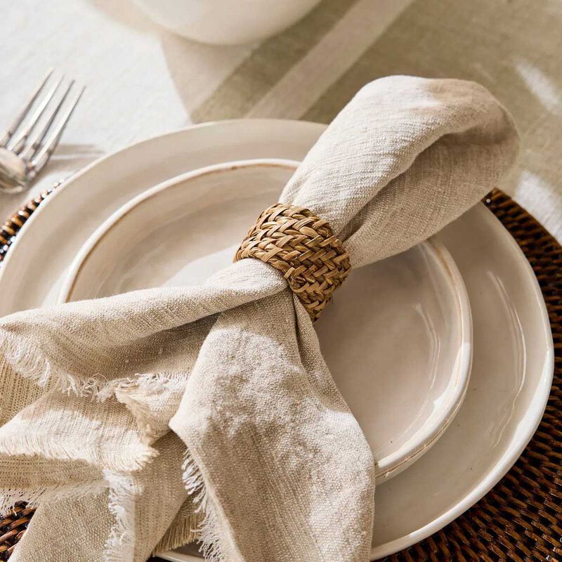 French Country Woven Napkin Ring (4PC) image number 1