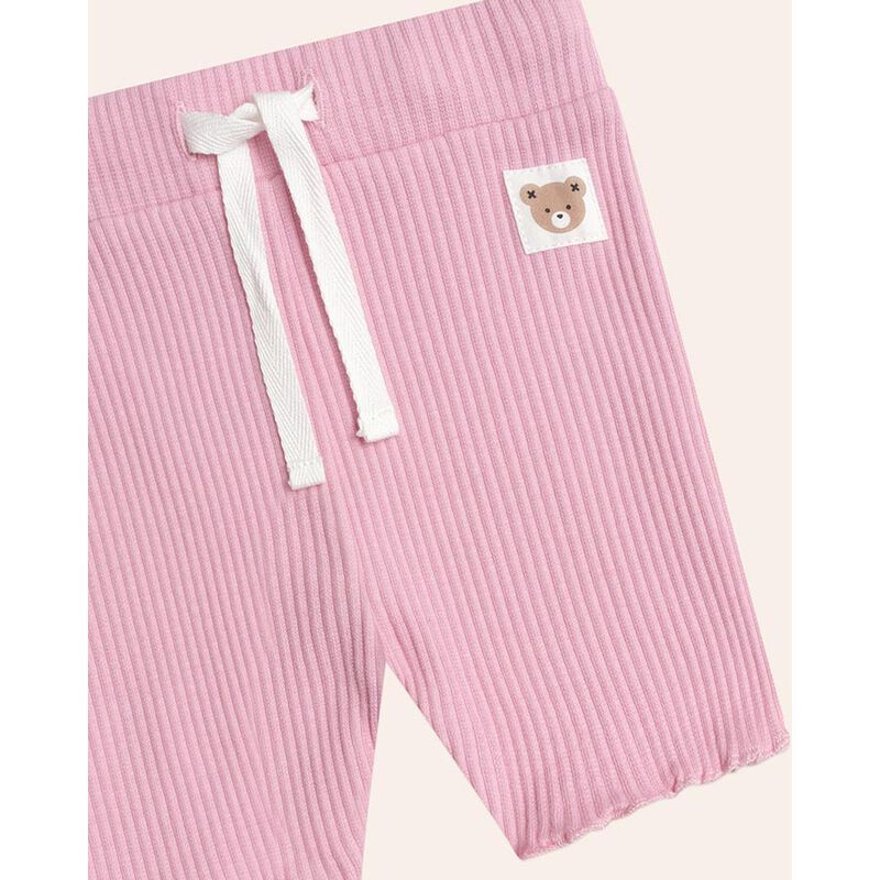 Huxbaby Pink Rib Bike Shortie image number 2