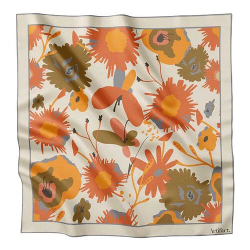 Artifact Floravive Square Silk Scarf
