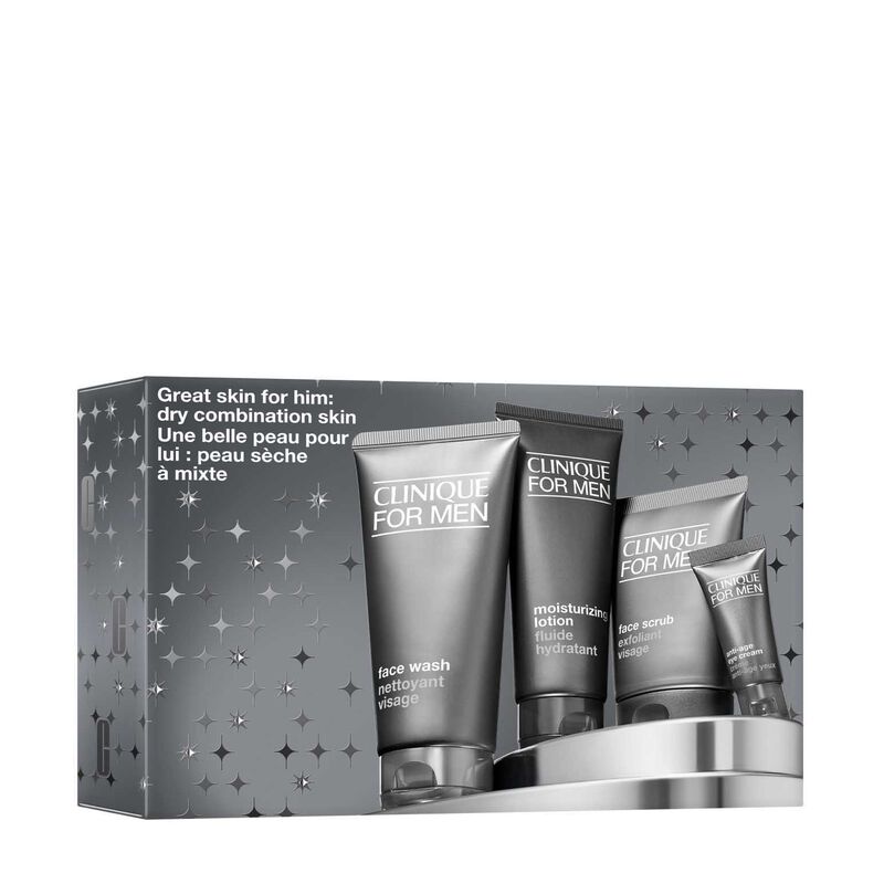 Clinique Great Skin For Him: Dry Combination Christmas Gift Set image number 2