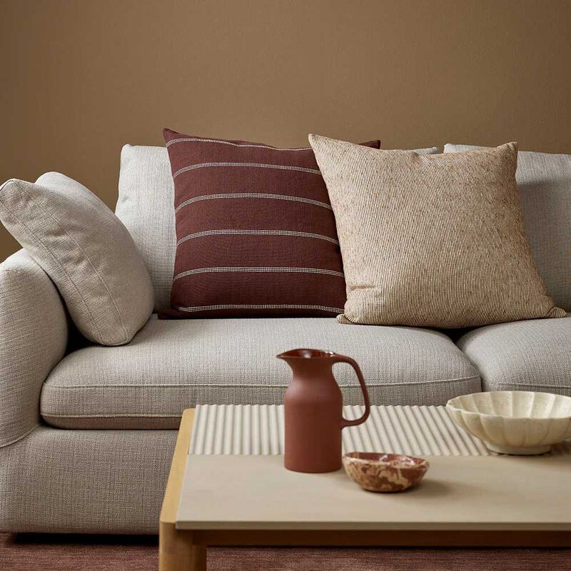 Baya Juno Cushion With Feather Inner 55x55cm - Mulberry image number 1