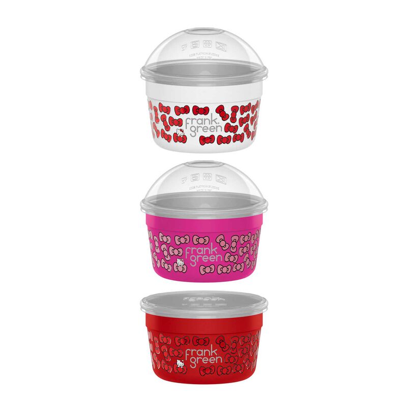 frank green Trio Pack Hello Kitty To Go Bowls 500ml image number 0