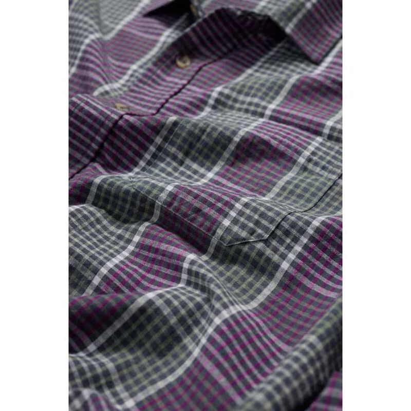 Seasalt Cornwall Mens Banyan Shirt Cloud Wrack Cassis image number 2