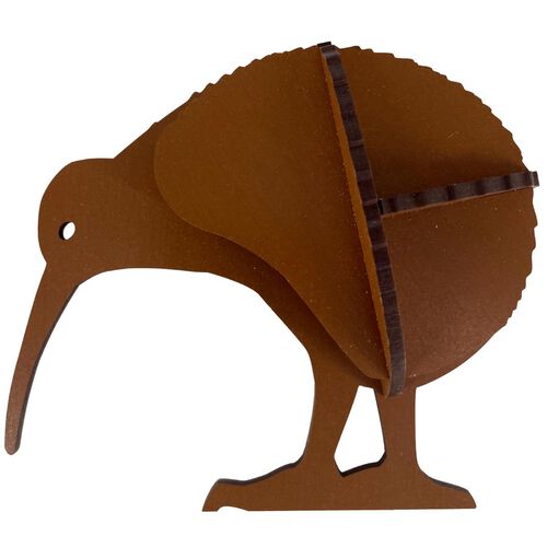 Abstract Designs Wall Kiwi A4 Brown