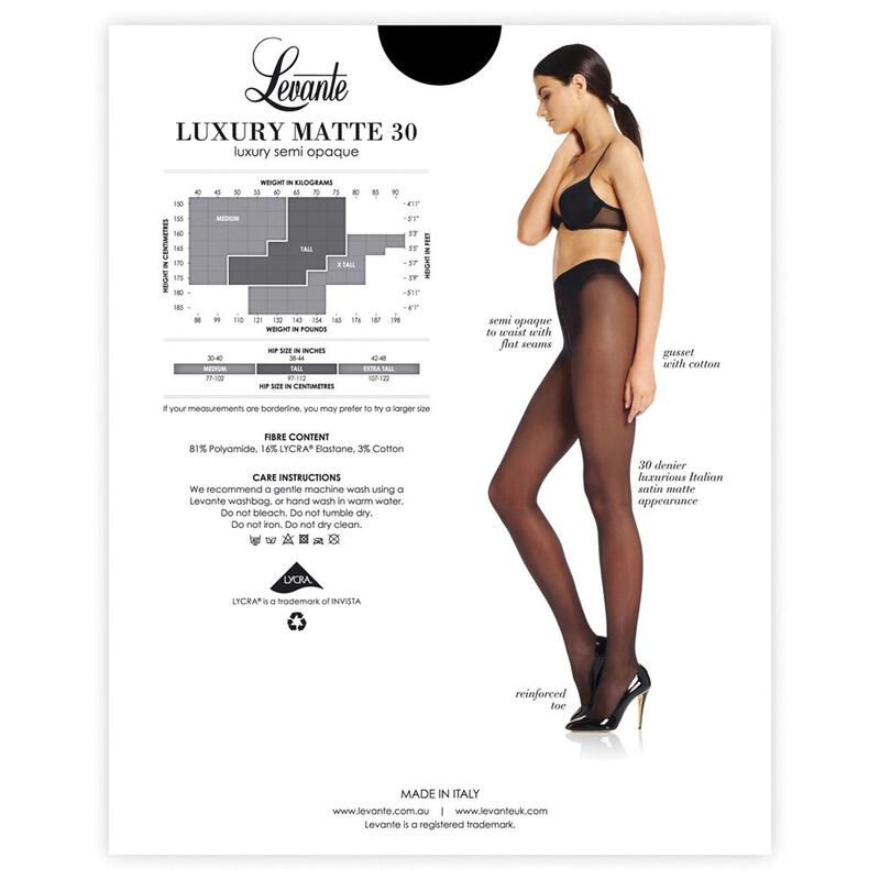 Levante Luxury Matt 30 Semi-Opaque Pantihose image number 1