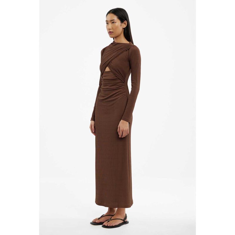 SIGNIFICANT OTHER Gabriana Long Sleeve Midi Dress image number 3