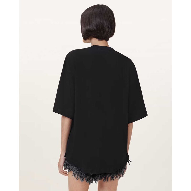 AllSaints Amelie Film Artwork Oversized T-shirt image number 1